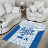 Hellas Basketball Custom Area Rug Go Greece White Version - Wonder Print Shop
