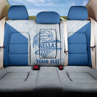 Hellas Basketball Custom Back Car Seat Cover Go Greece White Version - Wonder Print Shop