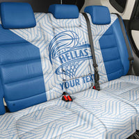 Hellas Basketball Custom Back Car Seat Cover Go Greece White Version - Wonder Print Shop
