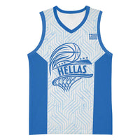Hellas Basketball Custom Basketball Jersey Go Greece White Version - Wonder Print Shop