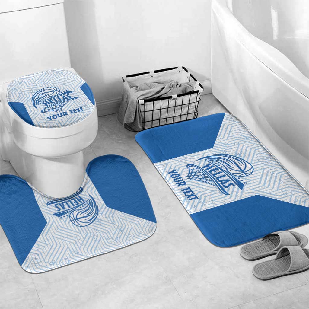 Hellas Basketball Custom Bathroom Set Go Greece White Version - Wonder Print Shop