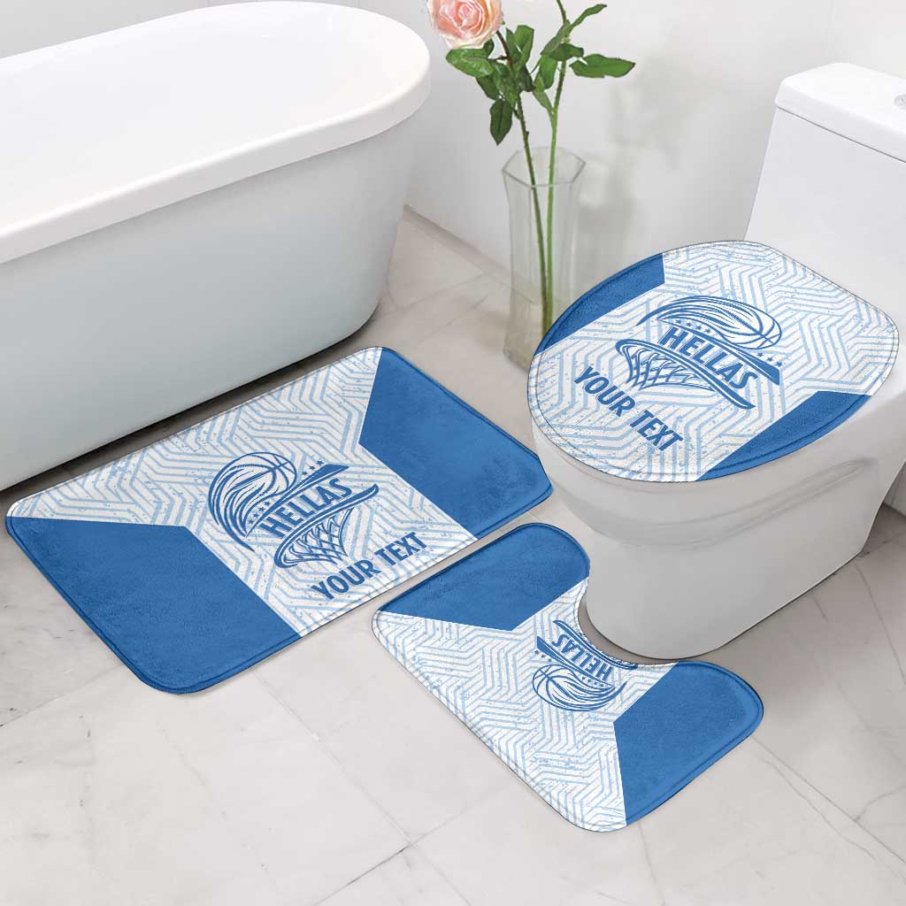 Hellas Basketball Custom Bathroom Set Go Greece White Version - Wonder Print Shop