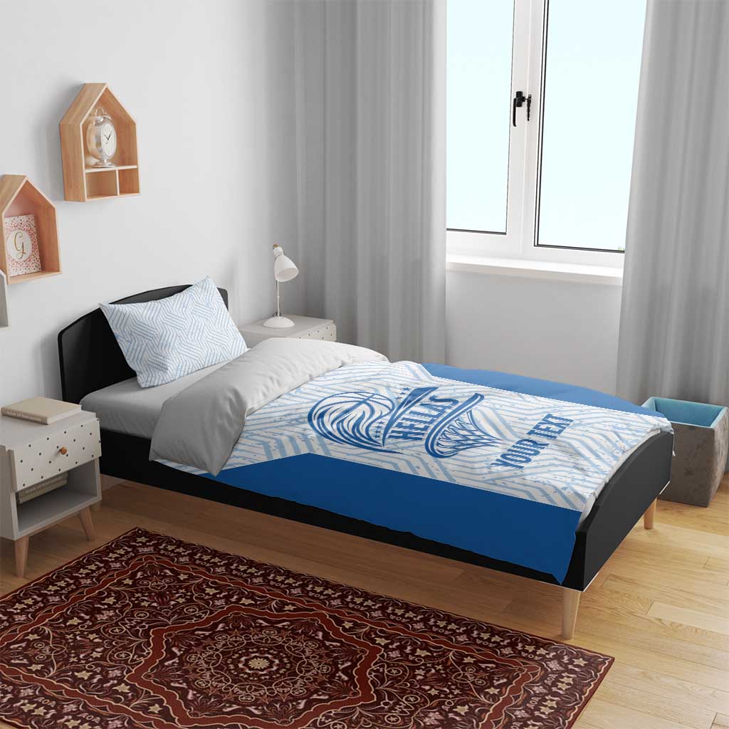 Hellas Basketball Custom Bedding Set Go Greece White Version - Wonder Print Shop