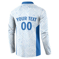 Hellas Basketball Custom Button Sweatshirt Go Greece White Version - Wonder Print Shop