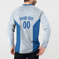 Hellas Basketball Custom Button Sweatshirt Go Greece White Version - Wonder Print Shop