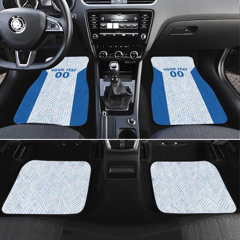 Hellas Basketball Custom Car Mats Go Greece White Version - Wonder Print Shop