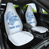 Hellas Basketball Custom Car Seat Cover Go Greece White Version - Wonder Print Shop