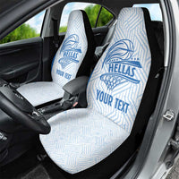 Hellas Basketball Custom Car Seat Cover Go Greece White Version - Wonder Print Shop