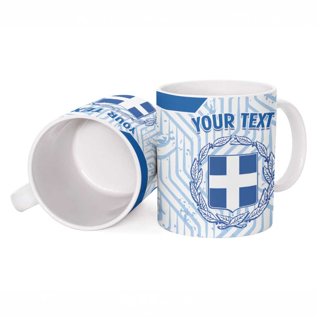 Hellas Basketball Custom Ceramic Mug Go Greece White Version - Wonder Print Shop