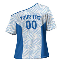 Hellas Basketball Custom Cross Shoulder Shirt Go Greece White Version - Wonder Print Shop