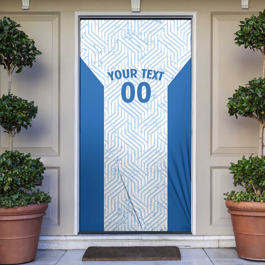 Hellas Basketball Custom Door Cover Go Greece White Version - Wonder Print Shop
