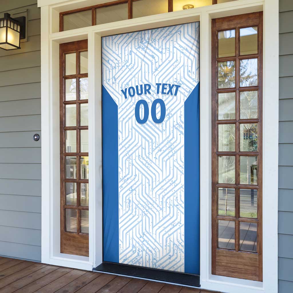 Hellas Basketball Custom Door Cover Go Greece White Version - Wonder Print Shop