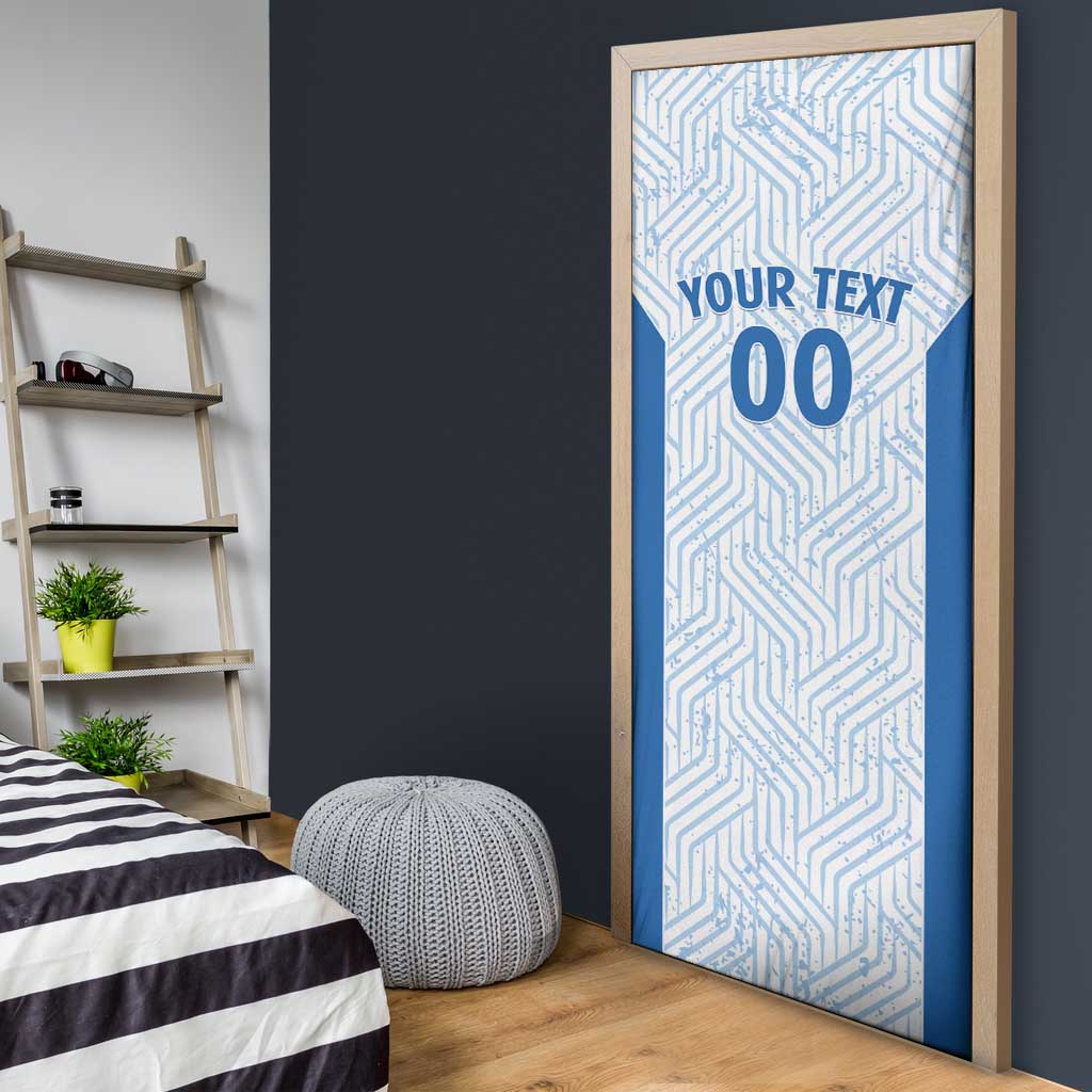 Hellas Basketball Custom Door Cover Go Greece White Version - Wonder Print Shop