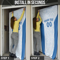 Hellas Basketball Custom Door Cover Go Greece White Version - Wonder Print Shop