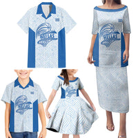 Hellas Basketball Custom Family Matching Puletasi and Hawaiian Shirt Go Greece White Version - Wonder Print Shop