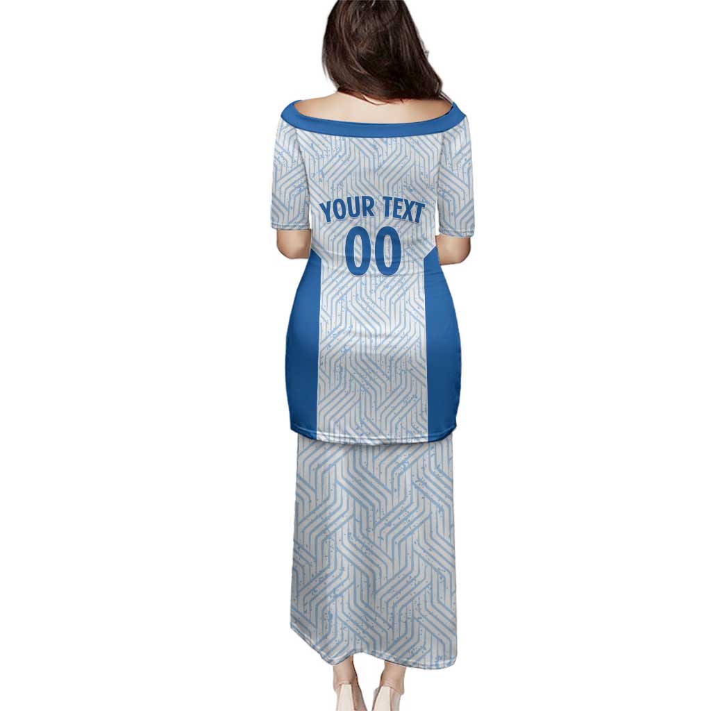 Hellas Basketball Custom Family Matching Puletasi and Hawaiian Shirt Go Greece White Version - Wonder Print Shop