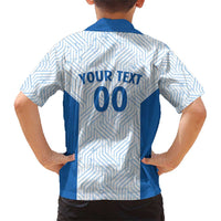 Hellas Basketball Custom Family Matching Short Sleeve Bodycon Dress and Hawaiian Shirt Go Greece White Version - Wonder Print Shop