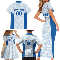 Hellas Basketball Custom Family Matching Short Sleeve Bodycon Dress and Hawaiian Shirt Go Greece White Version - Wonder Print Shop