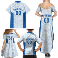 Hellas Basketball Custom Family Matching Summer Maxi Dress and Hawaiian Shirt Go Greece White Version - Wonder Print Shop