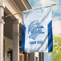 Hellas Basketball Custom Garden Flag Go Greece White Version - Wonder Print Shop