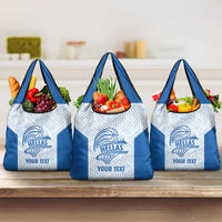 Hellas Basketball Custom Grocery Bag Go Greece White Version - Wonder Print Shop
