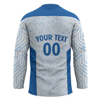 Hellas Basketball Custom Hockey Jersey Go Greece White Version - Wonder Print Shop