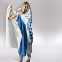 Hellas Basketball Custom Hooded Blanket Go Greece White Version - Wonder Print Shop