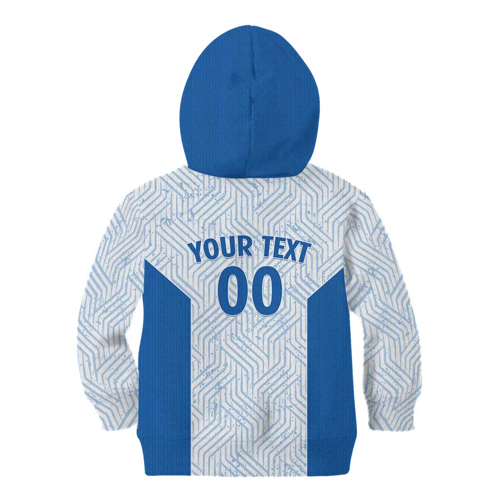 Hellas Basketball Custom Kid Hoodie Go Greece White Version - Wonder Print Shop