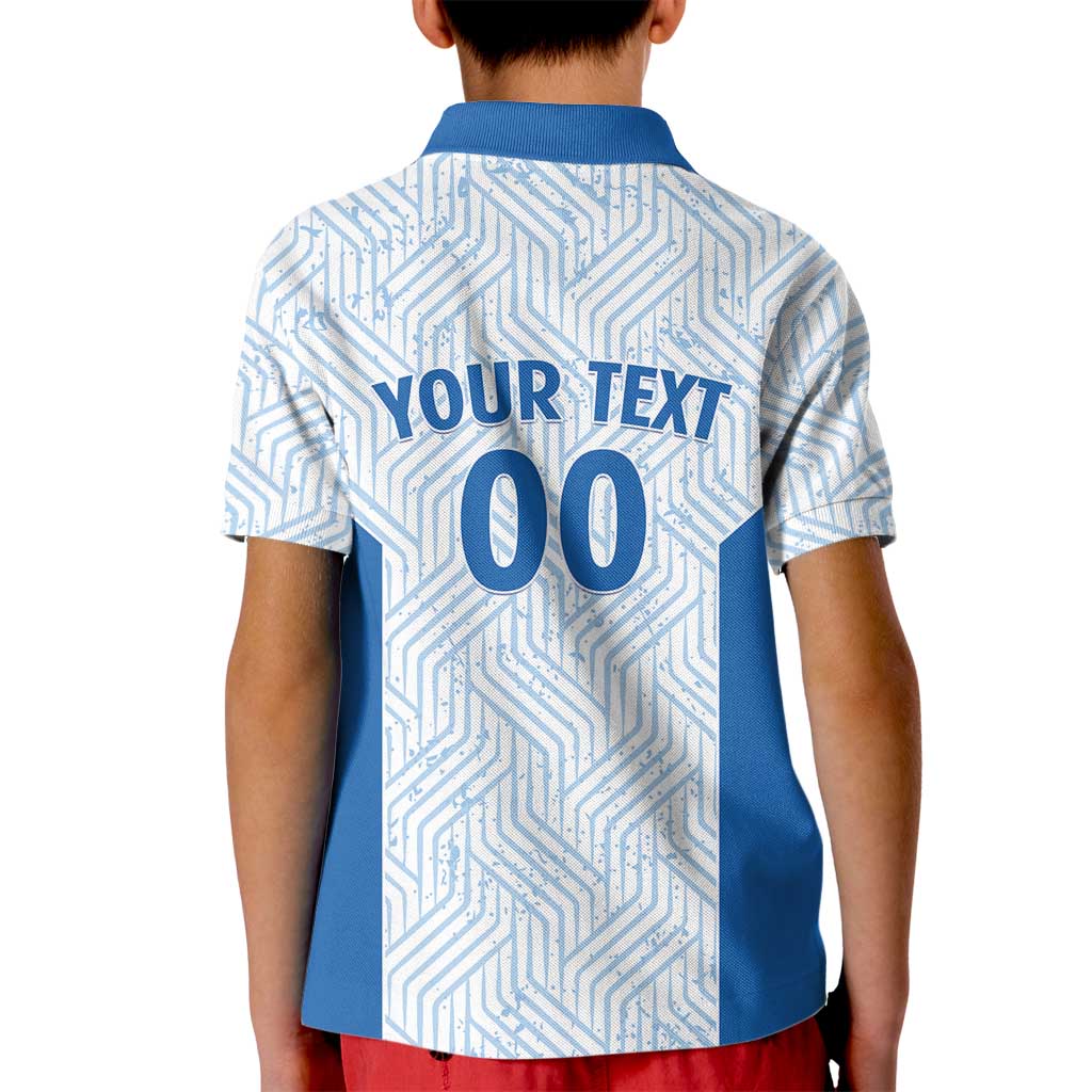 Hellas Basketball Custom Kid Polo Shirt Go Greece White Version - Wonder Print Shop