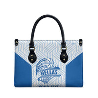 Hellas Basketball Custom Leather Bag Go Greece White Version - Wonder Print Shop