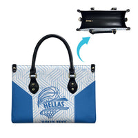 Hellas Basketball Custom Leather Bag Go Greece White Version - Wonder Print Shop