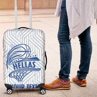 Hellas Basketball Custom Luggage Cover Go Greece White Version - Wonder Print Shop