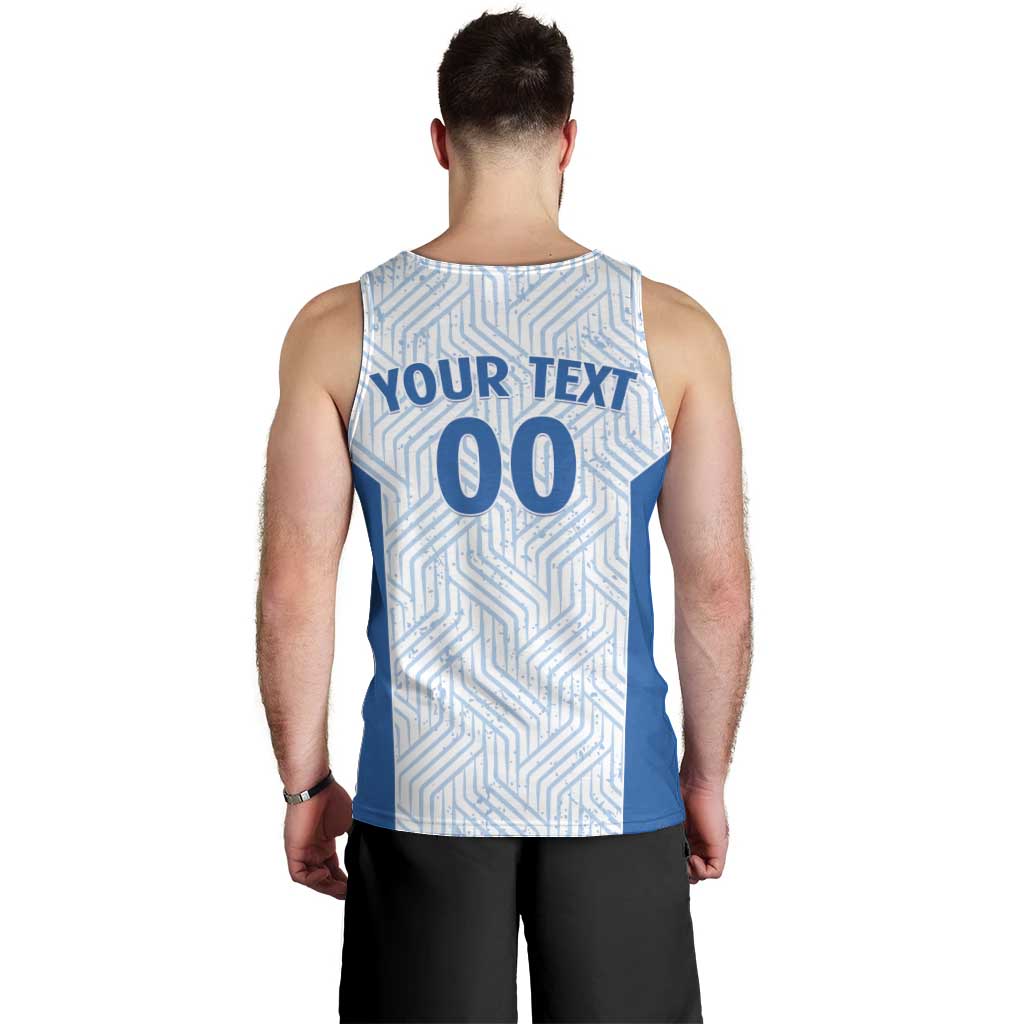 Hellas Basketball Custom Men Tank Top Go Greece White Version - Wonder Print Shop