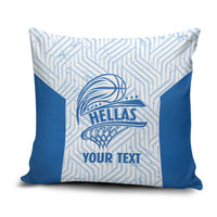 Hellas Basketball Custom Pillow Cover Go Greece White Version - Wonder Print Shop