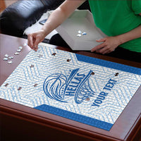 Hellas Basketball Custom Puzzle Go Greece White Version - Wonder Print Shop