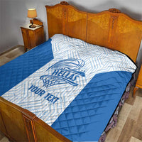 Hellas Basketball Custom Quilt Go Greece White Version - Wonder Print Shop