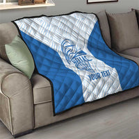 Hellas Basketball Custom Quilt Go Greece White Version - Wonder Print Shop