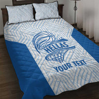 Hellas Basketball Custom Quilt Bed Set Go Greece White Version - Wonder Print Shop