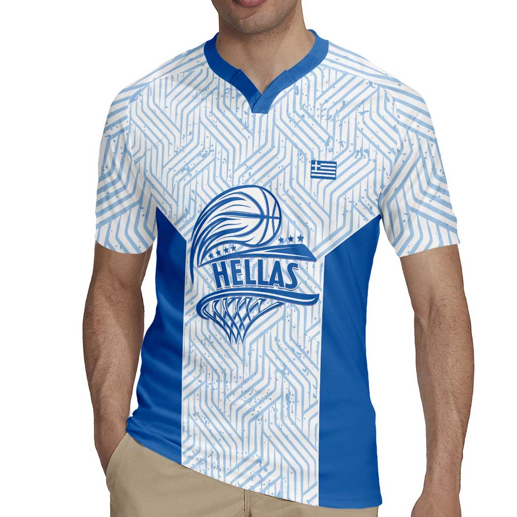 Hellas Basketball Custom Rugby Jersey Go Greece White Version - Wonder Print Shop