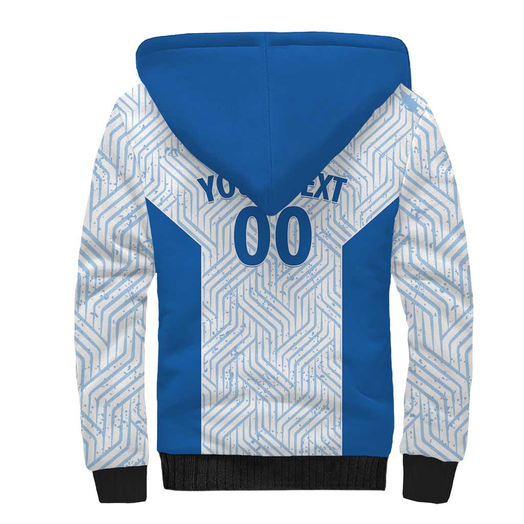 Hellas Basketball Custom Sherpa Hoodie Go Greece White Version - Wonder Print Shop