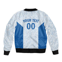 Hellas Basketball Custom Sleeve Zip Bomber Jacket Go Greece White Version - Wonder Print Shop