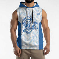 Hellas Basketball Custom Sleeveless Hoodie Go Greece White Version - Wonder Print Shop
