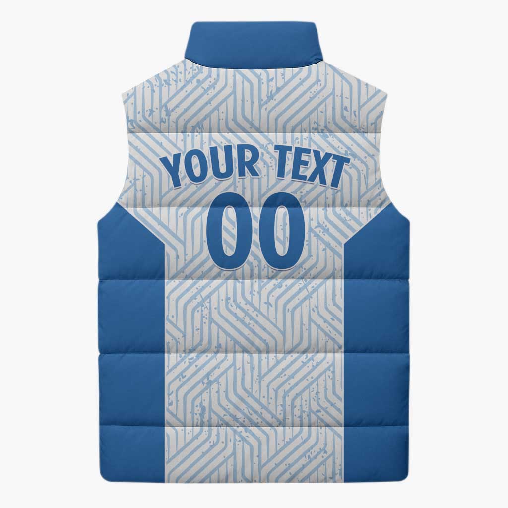 Hellas Basketball Custom Sleeveless Puffer Jacket Go Greece White Version - Wonder Print Shop