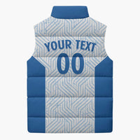 Hellas Basketball Custom Sleeveless Puffer Jacket Go Greece White Version - Wonder Print Shop