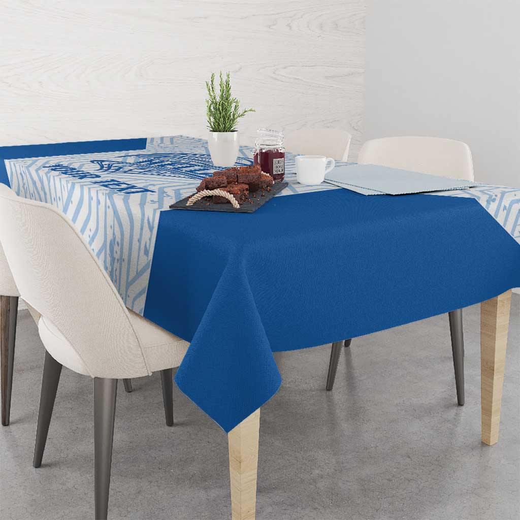 Hellas Basketball Custom Tablecloth Go Greece White Version - Wonder Print Shop