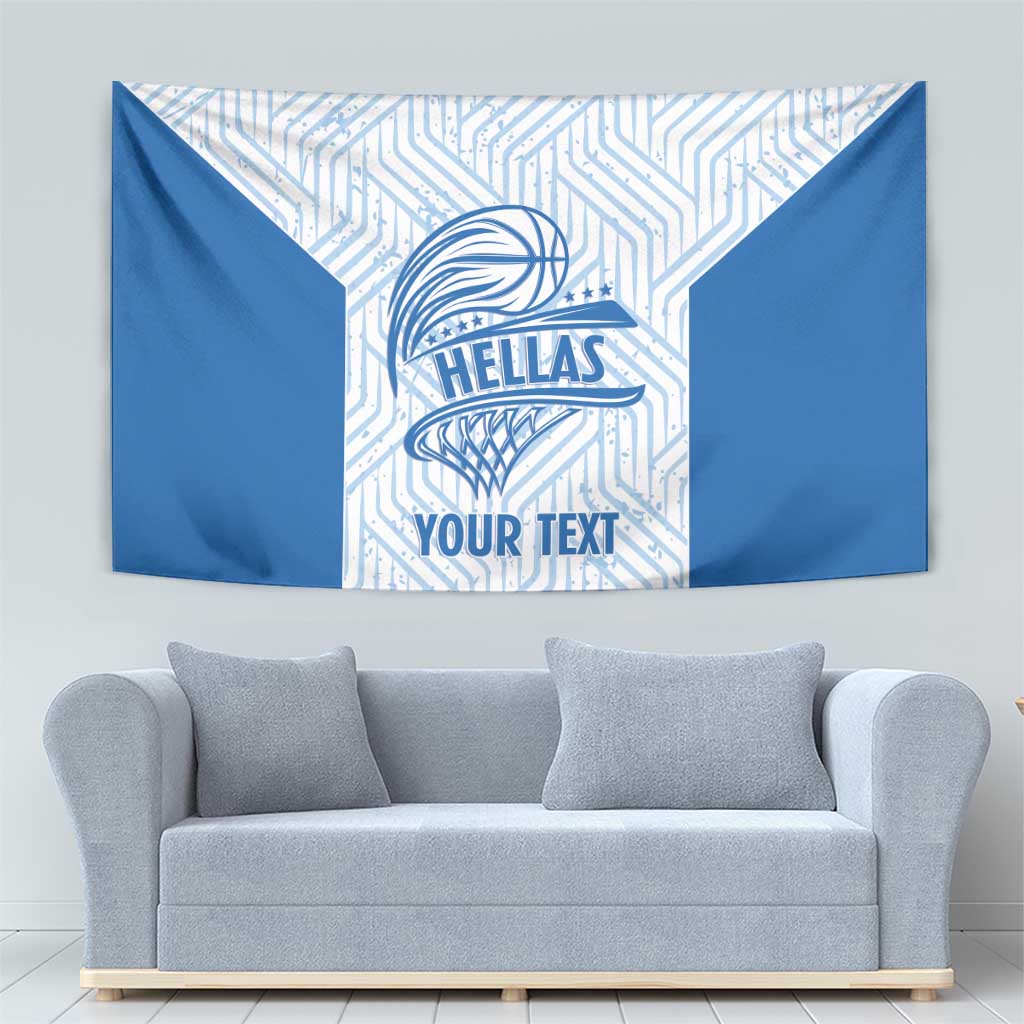 Hellas Basketball Custom Tapestry Go Greece White Version - Wonder Print Shop