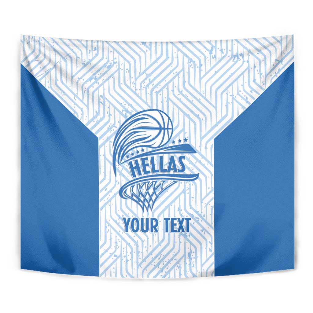 Hellas Basketball Custom Tapestry Go Greece White Version - Wonder Print Shop