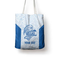 Hellas Basketball Custom Tote Bag Go Greece White Version - Wonder Print Shop