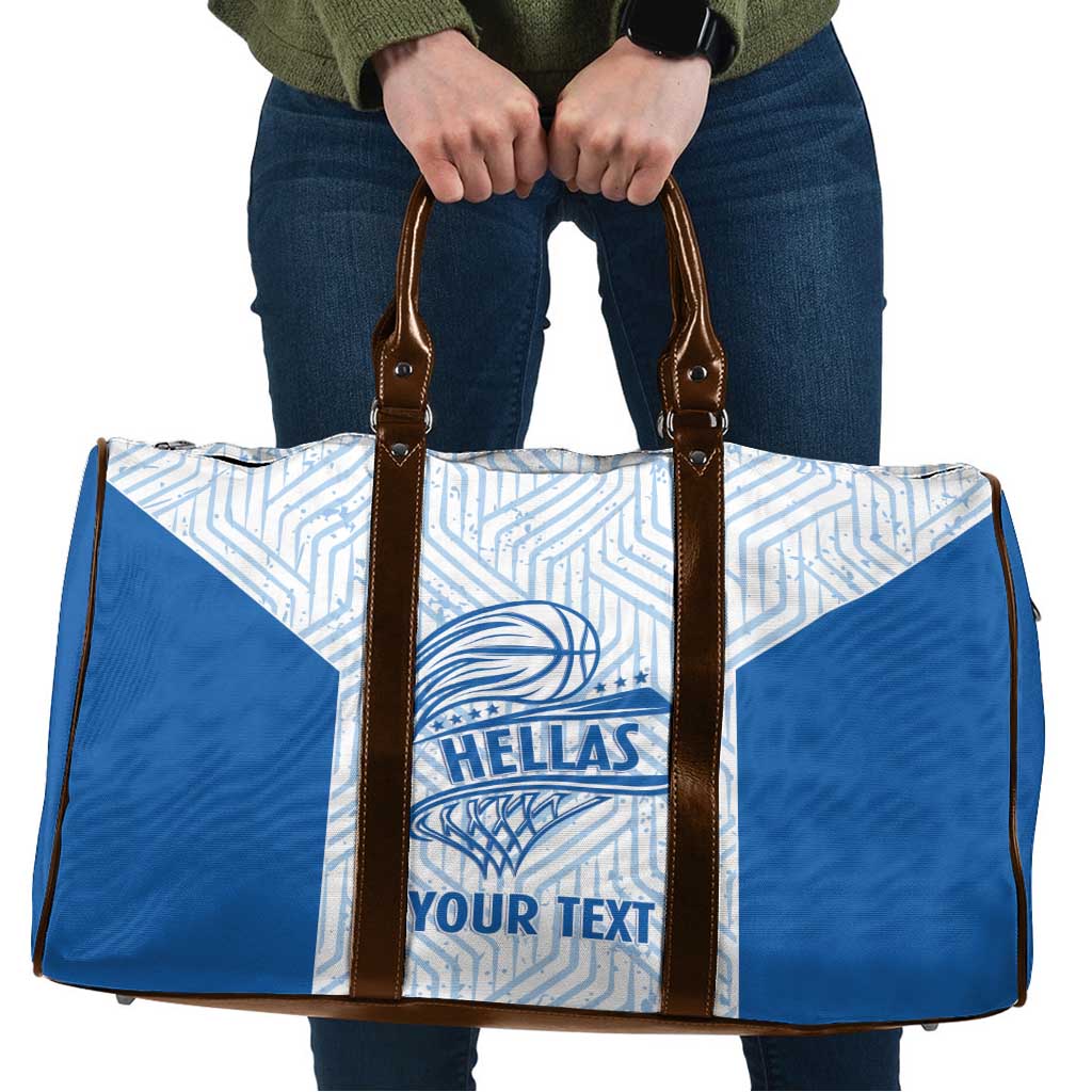 Hellas Basketball Custom Travel Bag Go Greece White Version - Wonder Print Shop