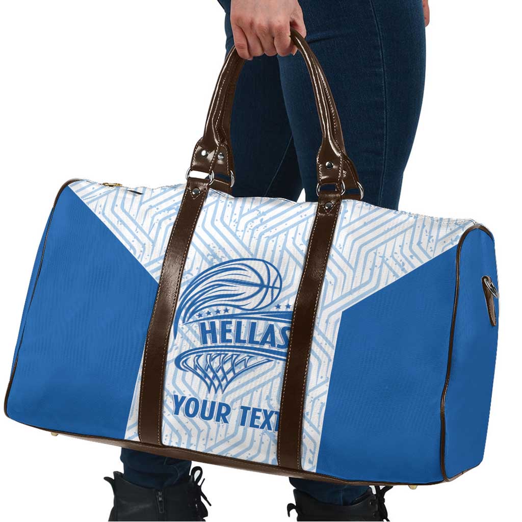 Hellas Basketball Custom Travel Bag Go Greece White Version - Wonder Print Shop